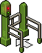 Green One Way Gate